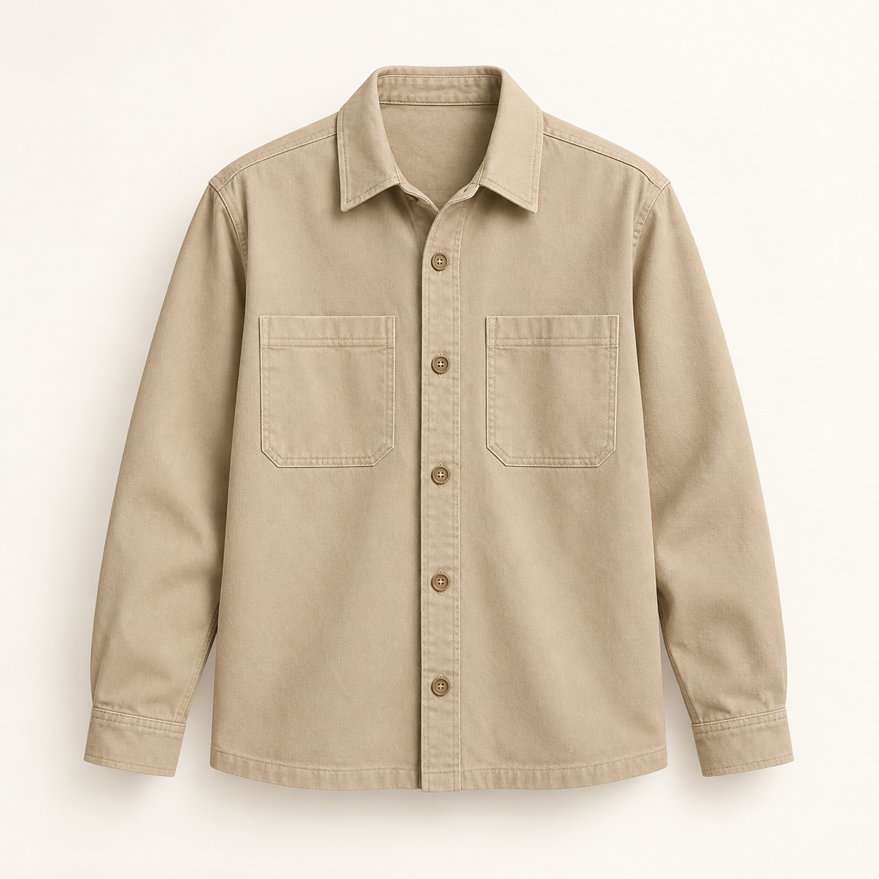 Sand Cotton Overshirt